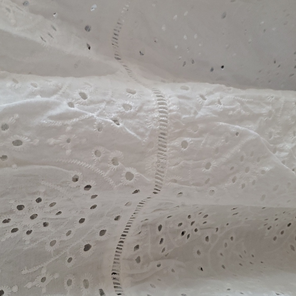 EUC white eyelet subdress - Picture 6 of 8